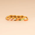 Split Color Huggie Hoop Earrings 4