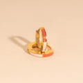 Split Color Huggie Hoop Earrings 7