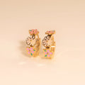 Bloom Trio 3D Huggie Hoop Earrings 2