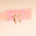 Arc and Pearl Stud Earrings 4