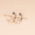 Arc and Pearl Stud Earrings 7