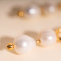 Ripple Pearl Huggie Hoop Charms 3