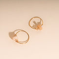 Blush Trio Huggie Hoop Charms 1