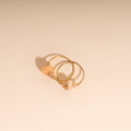 Blush Trio Huggie Hoop Charms 4
