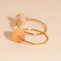 Blush Trio Huggie Hoop Charms 5