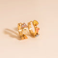 Utah 3D Huggie Hoop Earrings 1