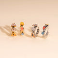 Utah 3D Huggie Hoop Earrings 10