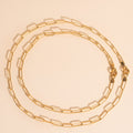 Textured Paperclip Necklace 8