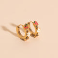 Berry Sweet 3D Huggie Hoop Earrings 9