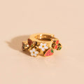 Berry Sweet 3D Huggie Hoop Earrings 10