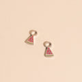 Mini Watermelon Huggie Hoop Charms 3