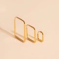 Diamond Rounded Huggie Hoop Earrings 2