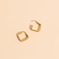 Diamond Rounded Huggie Hoop Earrings 5