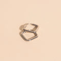 Diamond Rounded Huggie Hoop Earrings 10