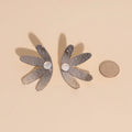 Jumbo Half Bloomed Stud Earrings 5