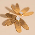 Jumbo Half Bloomed Stud Earrings 3