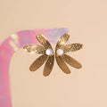 Jumbo Half Bloomed Stud Earrings 10