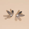 Jumbo Half Bloomed Stud Earrings 1