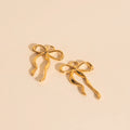 Ribbon Bow Huggie Hoop Charms 4