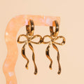 Ribbon Bow Huggie Hoop Charms 6