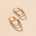 Chain Link Hoop Earrings 3