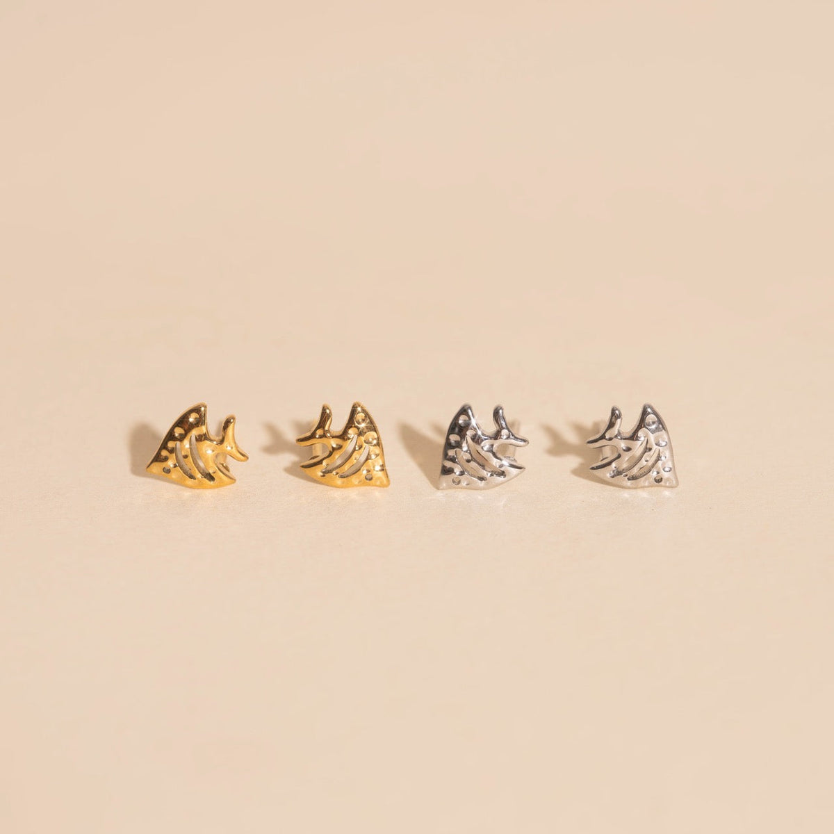 Angel Fish Stud Earrings