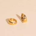 Chunky Teardrop Mini Huggie Hoop Earrings 1