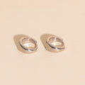 Chunky Teardrop Mini Huggie Hoop Earrings 5