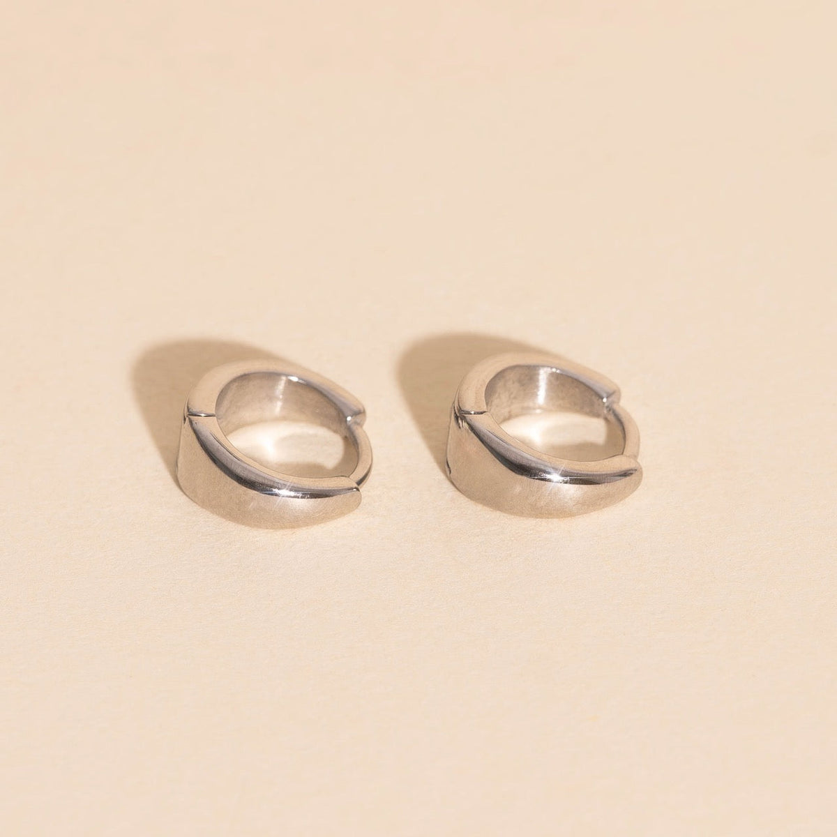 Chunky Teardrop Mini Huggie Hoop Earrings