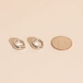 Chunky Teardrop Mini Huggie Hoop Earrings 8