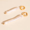 Sailor's Pearl Huggie Hoop Charms 1