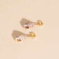Spiral Shell Chunky Huggie Hoop Charms 2
