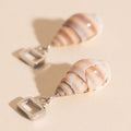 Spiral Shell Chunky Huggie Hoop Charms 5