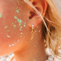 Pearl Huggie Hoop Earrings 2
