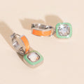 Showgirl Chunky Huggie Hoop Charm 5