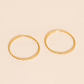Lasso Rope Rounded Huggie Hoop Earrings 3
