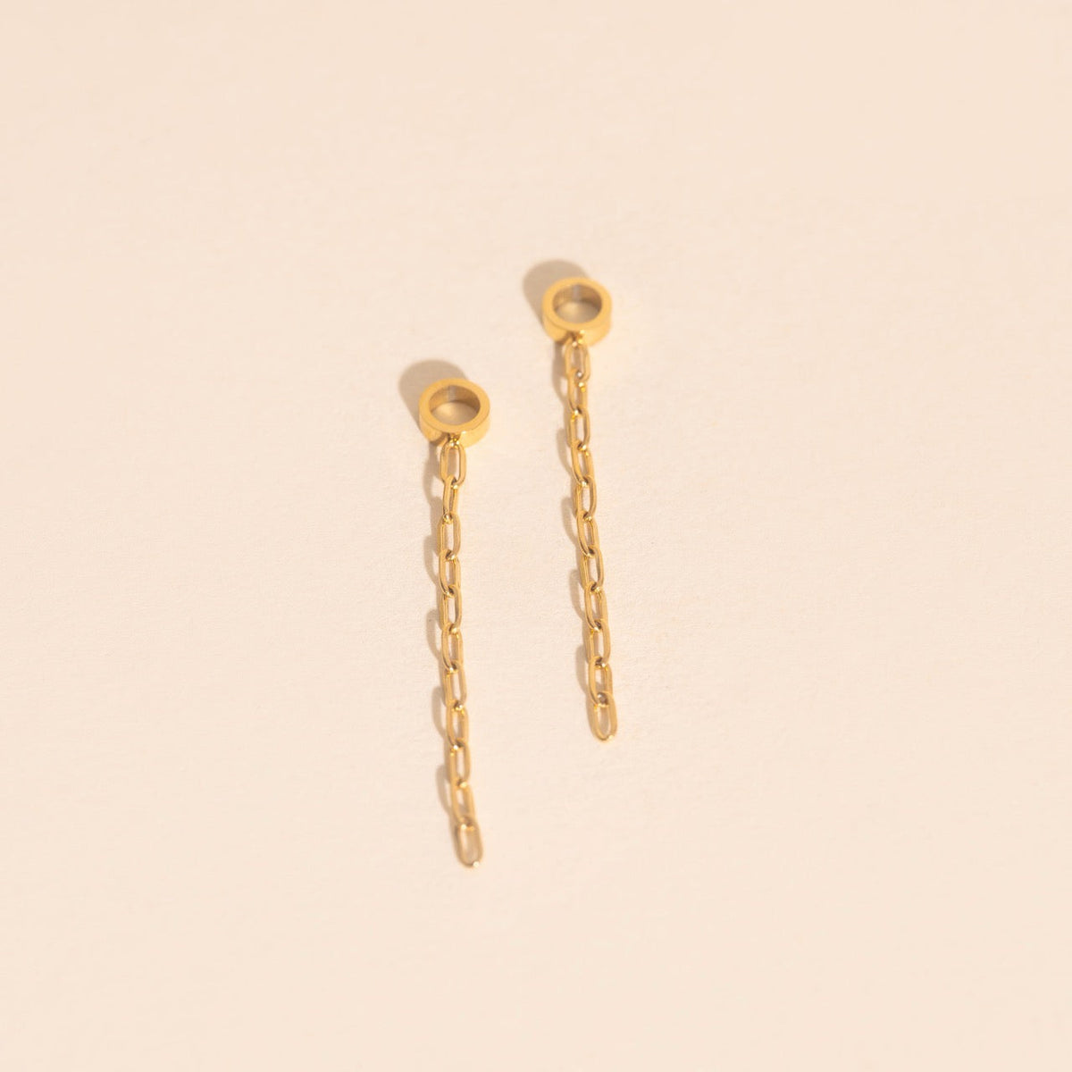 Chain Huggie Hoop Charms