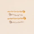 Chain Huggie Hoop Charms 7