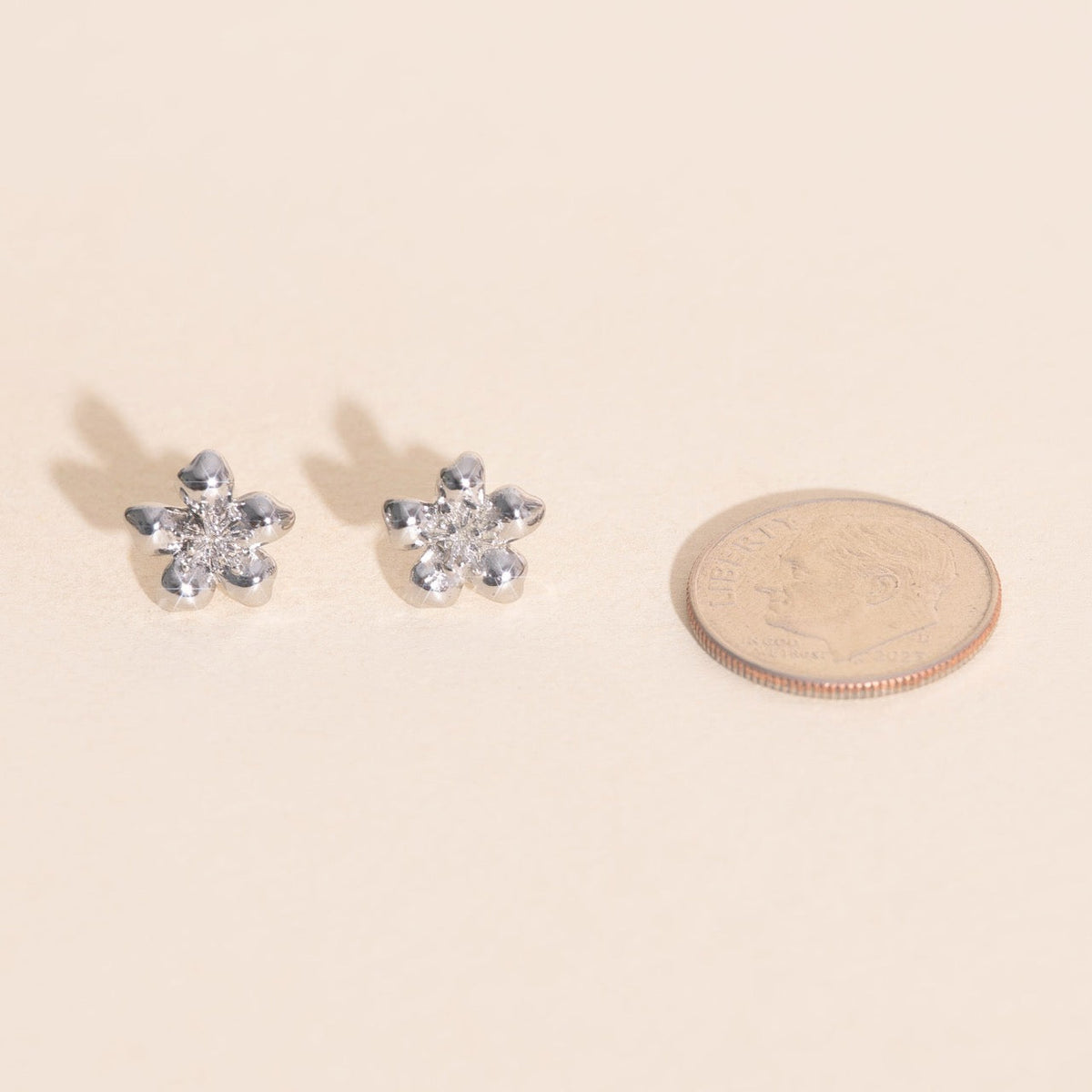 Mini Hibiscus Stud Earrings