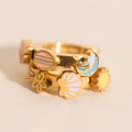 Beach 3D Huggie Hoop Earrings 4