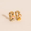 Hawaii 3D Huggie Hoop Earrings 1