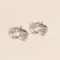 Climbing Rose Huggie Hoop Earrings 6