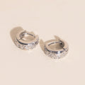 Heirloom Etch Teardrop Super Chunky Huggie Hoop Earrings 5