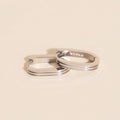 Oblong Line Huggie Hoop Earrings 6