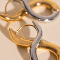 Infinity Chunky Rounded Huggie Hoop 2