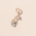 February Violet Birth Flower Necklace Charm 6
