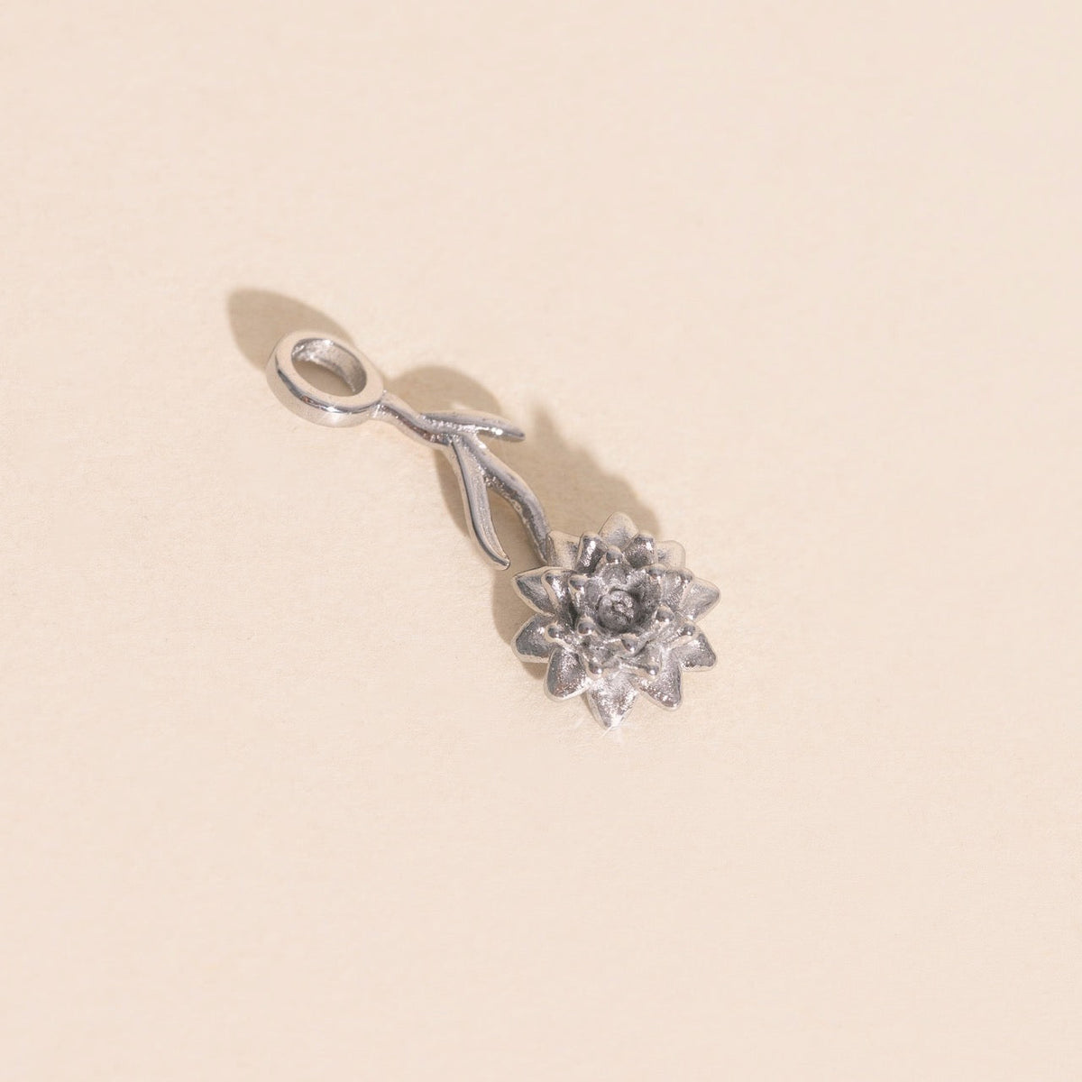 July Lily Birth Flower Necklace Charm