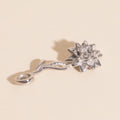 July Lily Birth Flower Necklace Charm 6
