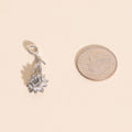 July Lily Birth Flower Necklace Charm 9
