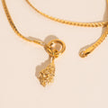 August Gladiolus Birth Flower Necklace Charm 3